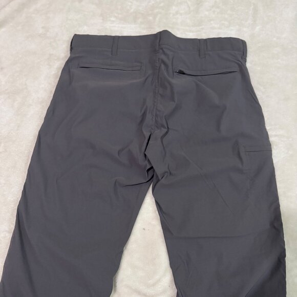 UB Tech Classic Fit 36X32 Gray Nylon Spandex Mens Pants With Zippered Pocket - Picture 6 of 15